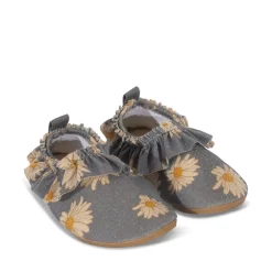 Konges Sløjd Jade Badesko Med Flaeser - Daisy Blue*Born Badesko