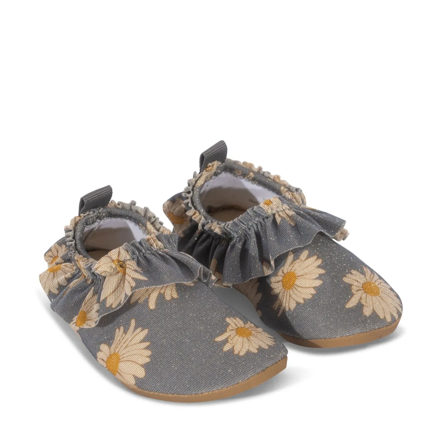 Konges Sløjd Jade Badesko Med Flaeser - Daisy Blue*Born Badesko