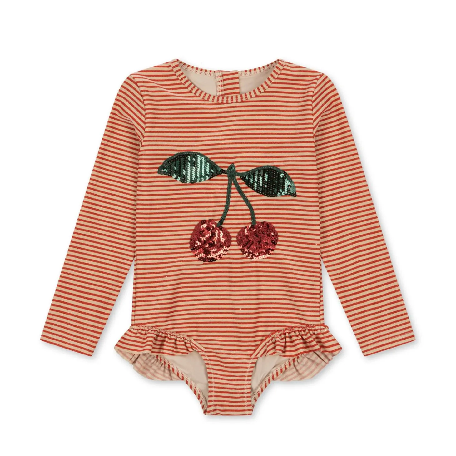Konges Sløjd Jade Ls Badedragt - Glitter Stripe*Born Badedragter & Bikinis