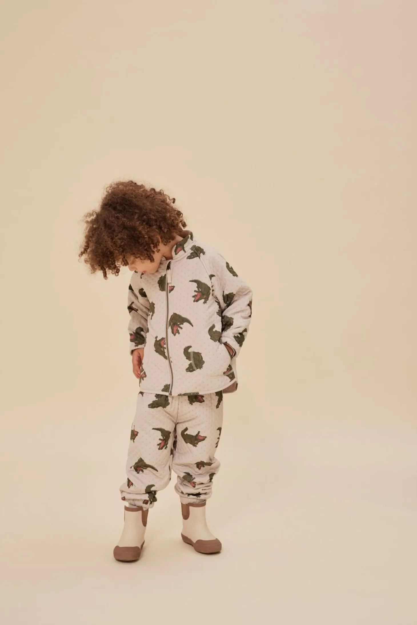 Konges Sløjd Jersey Termobukser - Crocodile*Born Termotøj