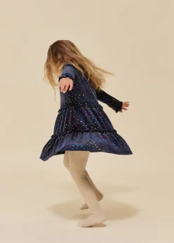 Konges Sløjd Jingle Kjole Med Glimmer - Etoile Multi Sparkle*Born Kjoler & Nederdele