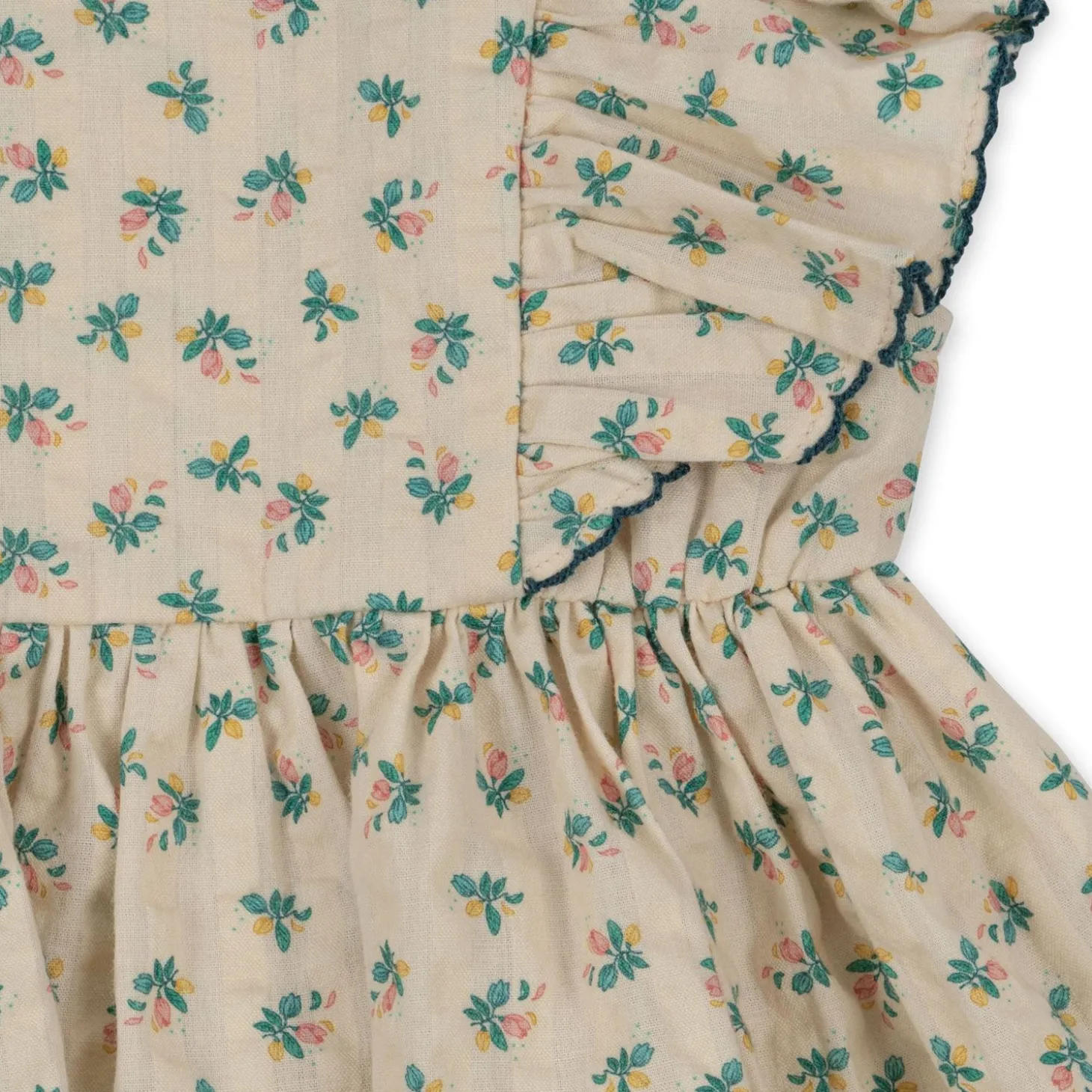 Konges Sløjd Kim Kjole Med Flaeser - Fleur Colore*Born Kjoler & Nederdele