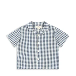 Konges Sløjd Kim Ss Skjorte - Captains Blue Check*Born Overdele