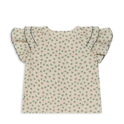 Konges Sløjd Kim Ss Skjorte Med Flaeser - Fleur Colore*Born Overdele