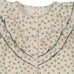 Konges Sløjd Kim Ss Skjorte Med Flaeser - Fleur Colore*Born Overdele