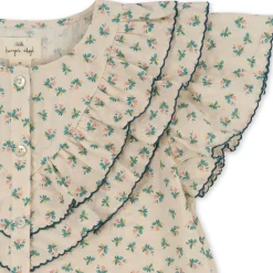 Konges Sløjd Kim Ss Skjorte Med Flaeser - Fleur Colore*Born Overdele