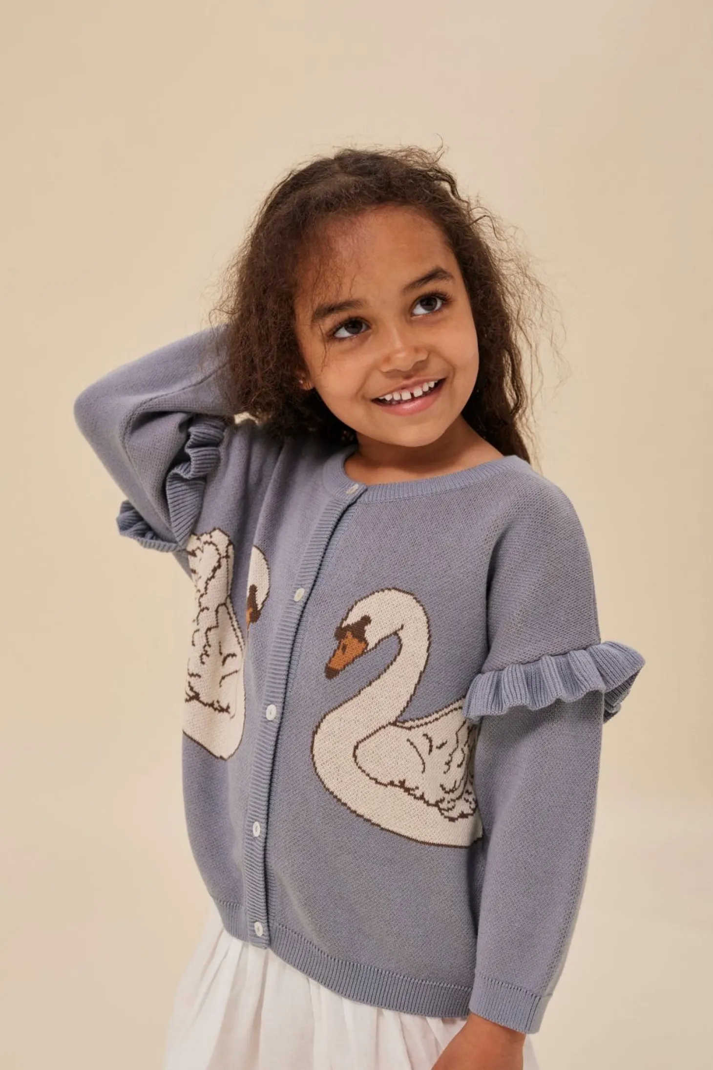 Konges Sløjd Lapis Cardigan Med Flaeser - Tradewinds*Born Cardigans