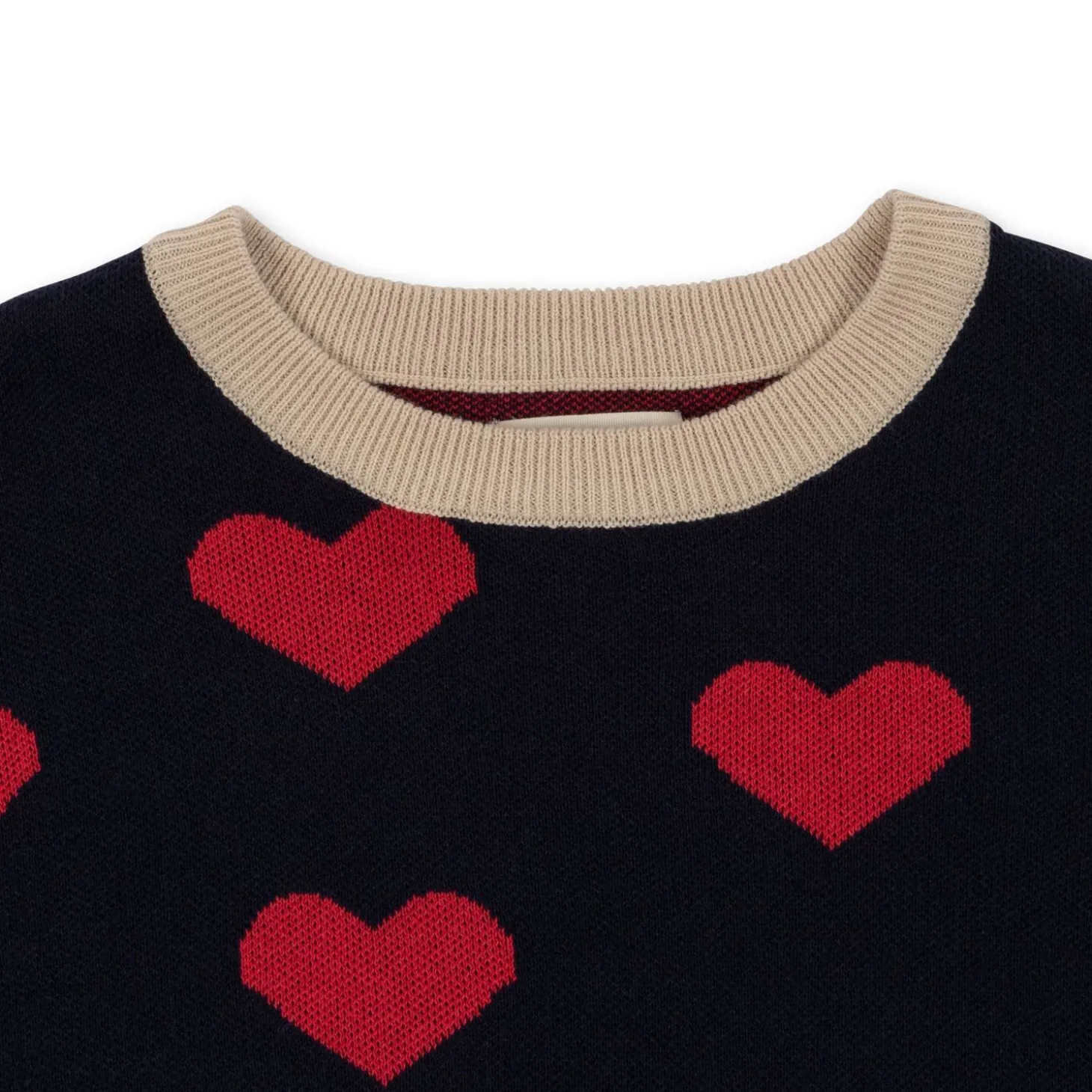 Konges Sløjd Lapis Strikkjole - Navy Heart*Born Kjoler & Nederdele