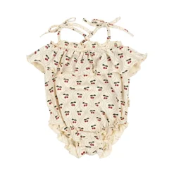 Konges Sløjd Lin Romper - Cherry Motif*Born Heldragter