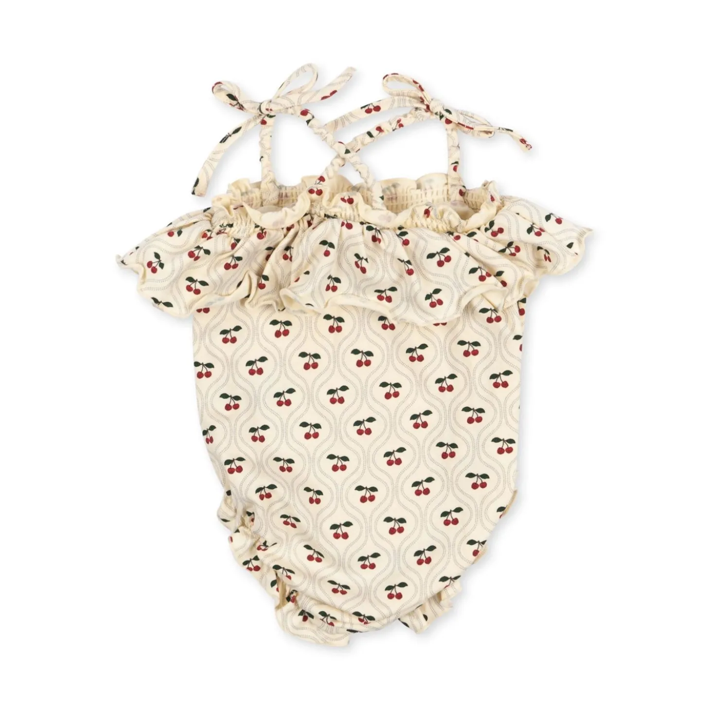 Konges Sløjd Lin Romper - Cherry Motif*Born Heldragter