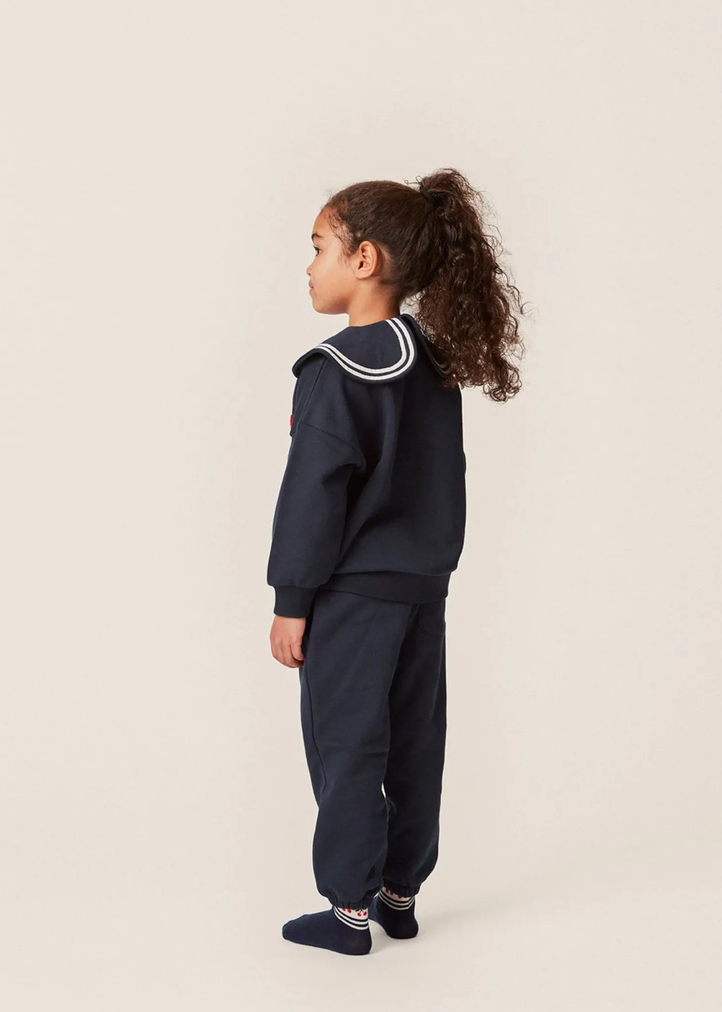 Konges Sløjd Lou Betty Sweatshirt Med Krave - Total Eclipse*Born Overdele