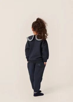 Konges Sløjd Lou Betty Sweatshirt Med Krave - Total Eclipse*Born Overdele