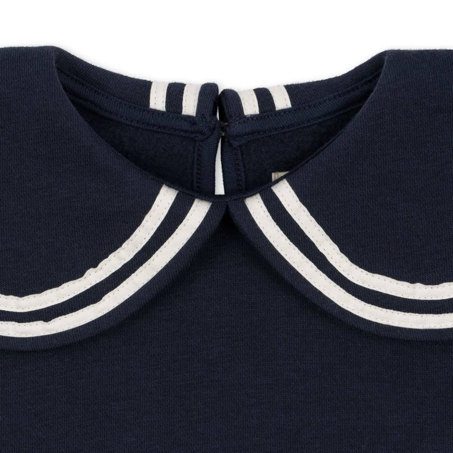 Konges Sløjd Lou Betty Sweatshirt Med Krave - Total Eclipse*Born Overdele