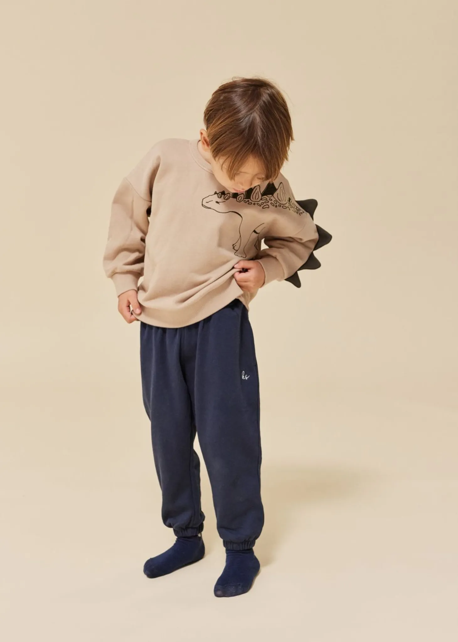 Konges Sløjd Lou Dinosaurpigge - Oxford Tan*Born Strik & Sweats