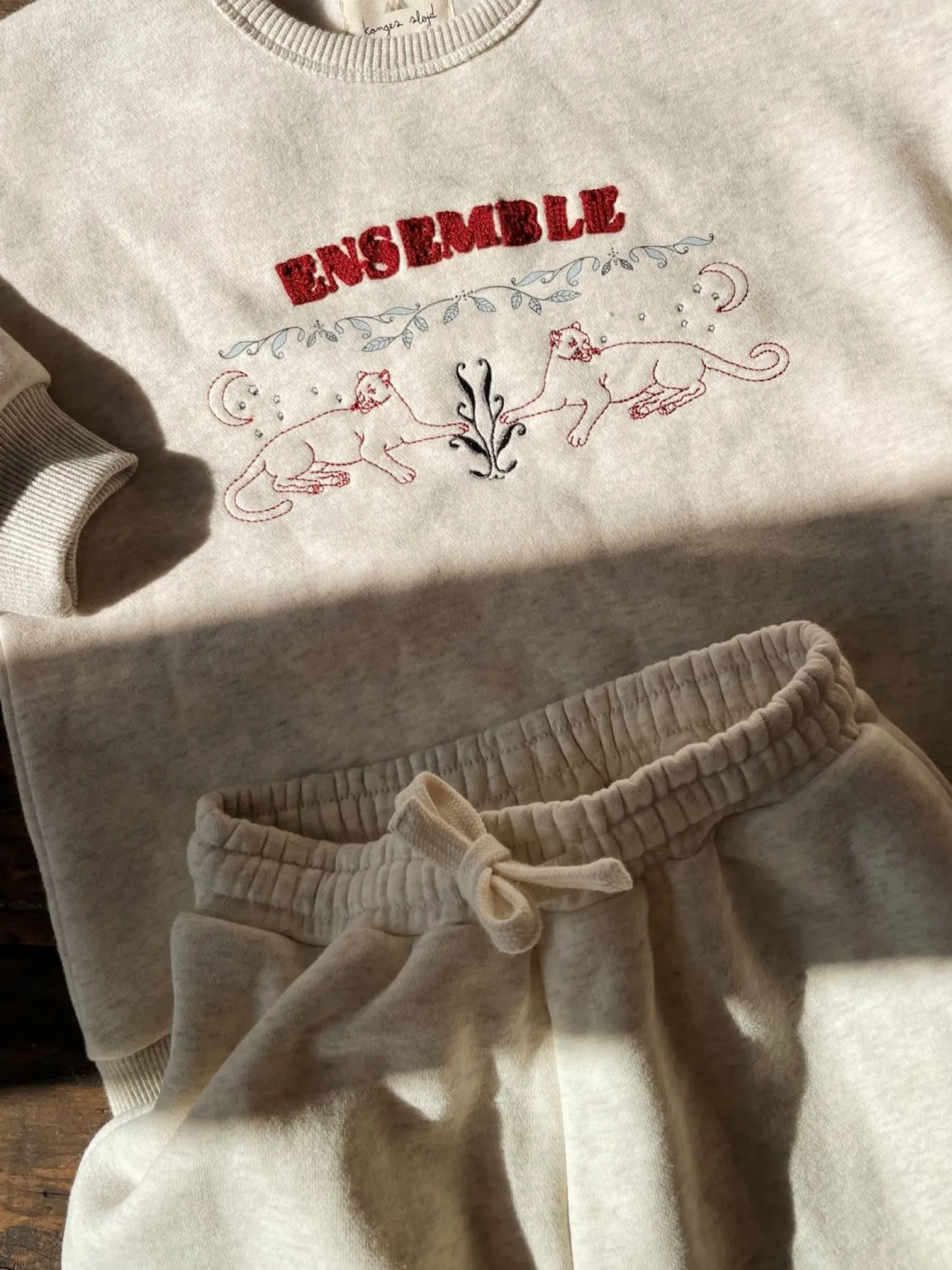 Konges Sløjd Lou Joggingbukser - Grey Melange*Born Strik & Sweats