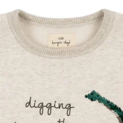 Konges Sløjd Lou Sweatshirt - Off White Melange*Born Overdele