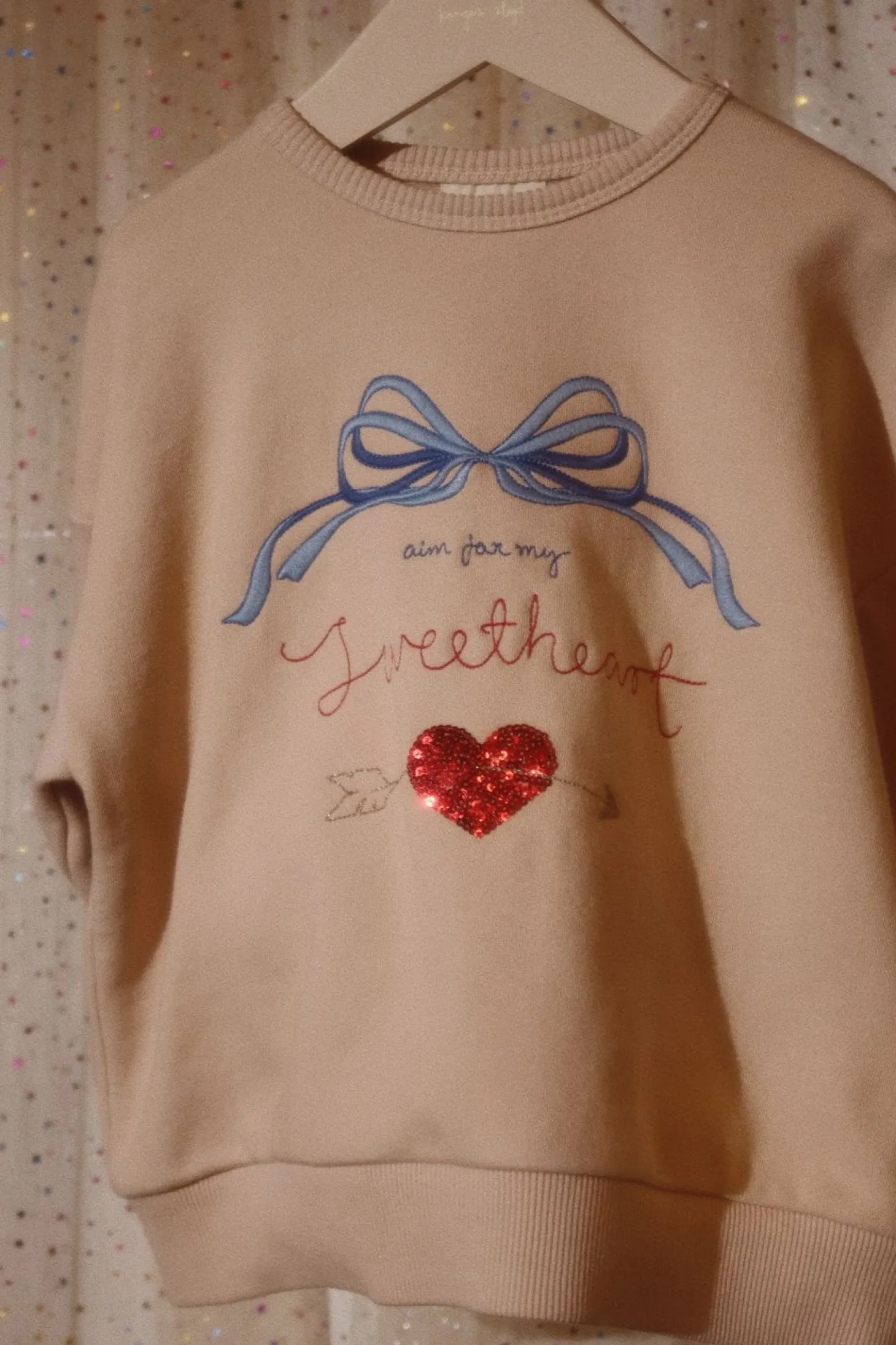 Konges Sløjd Lou Sweatshirt Glitter - Coeur Frappe*Born Overdele