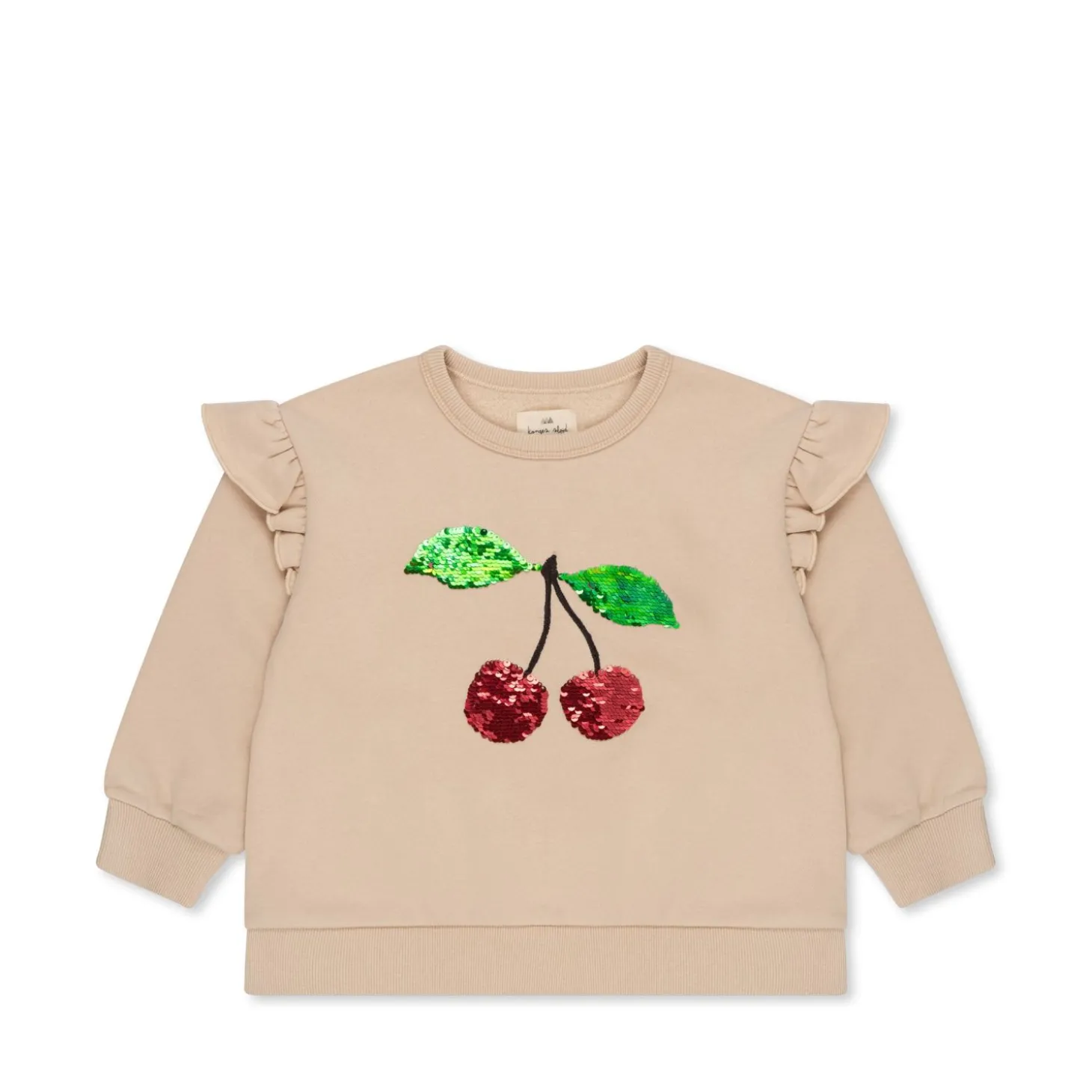 Konges Sløjd Lou Sweatshirt Med Flaeser - Smoke Gray*Born Overdele