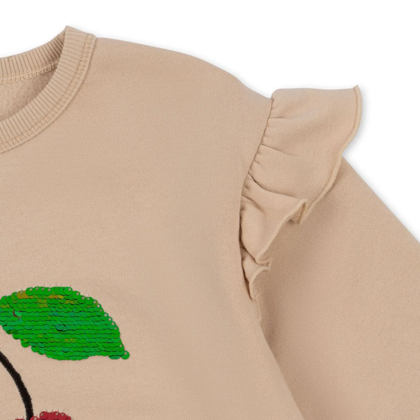 Konges Sløjd Lou Sweatshirt Med Flaeser - Smoke Gray*Born Overdele