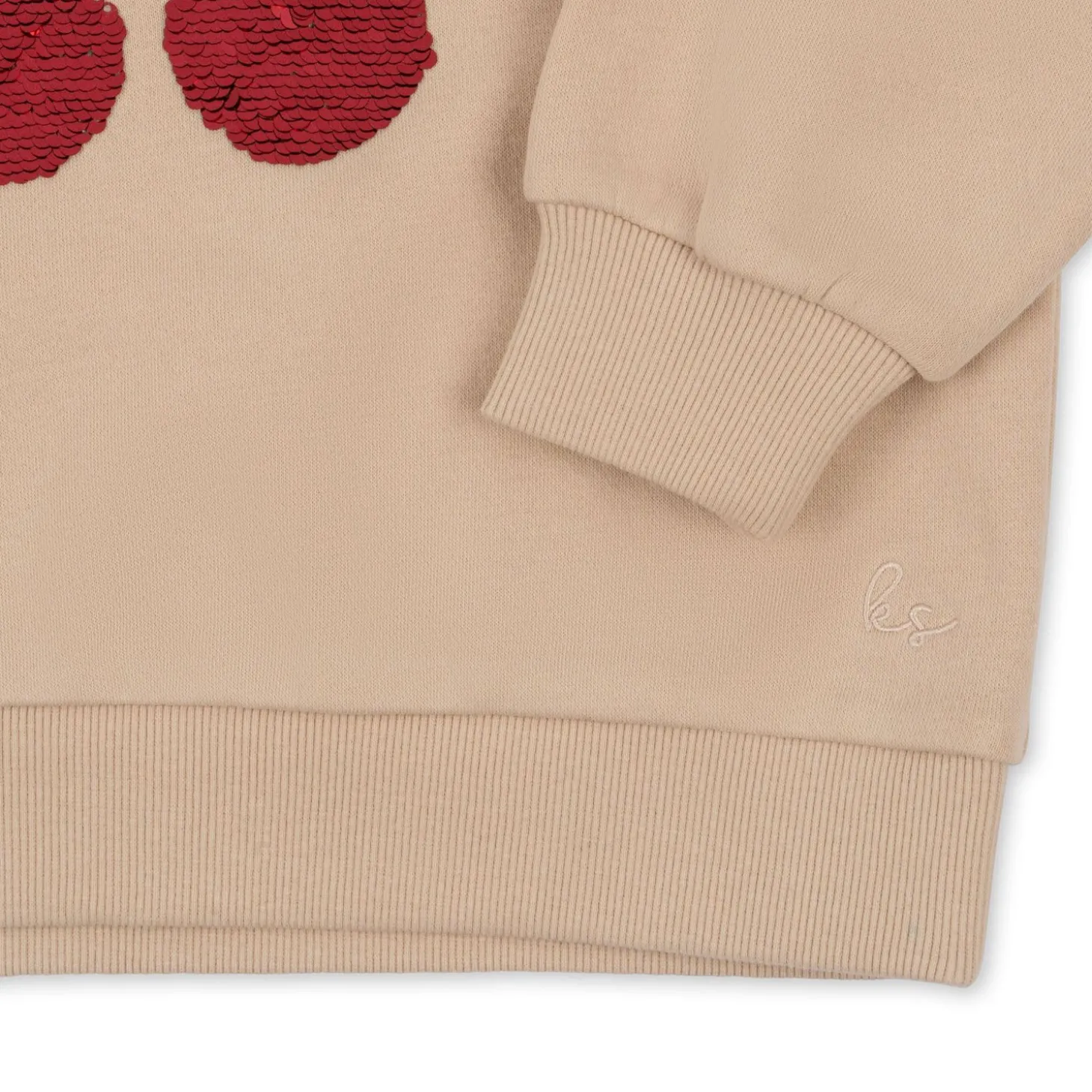 Konges Sløjd Lou Sweatshirt Med Flaeser - Smoke Gray*Born Overdele