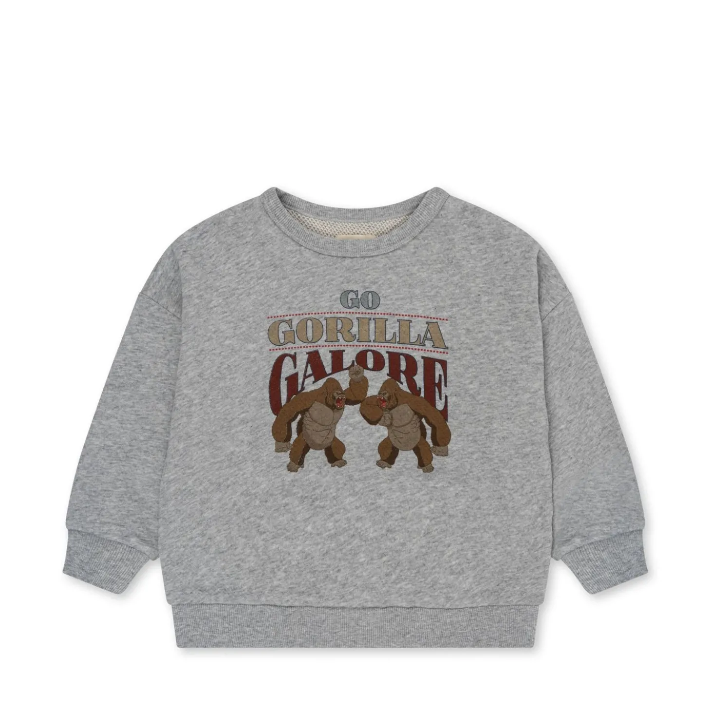 Konges Sløjd Loupy Lou Sweatshirt - Grey Melange*Born Overdele