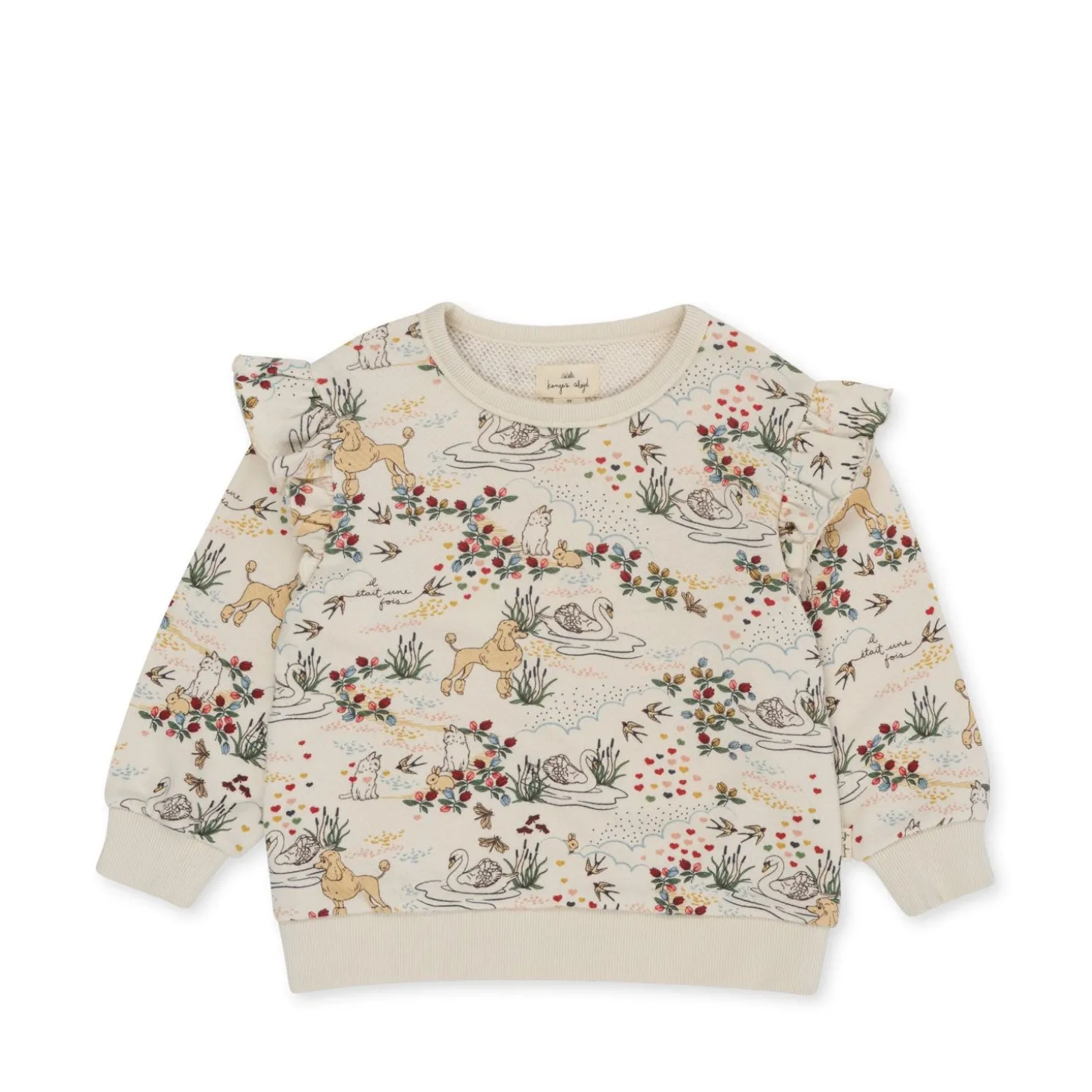 Konges Sløjd Loupy Lou Sweatshirt Med Flaeser - Mizumi*Born Overdele