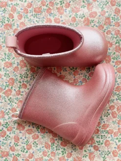 Konges Sløjd Luc Lightweight Glitter Rain Boots - Glitter Rose*Born Støvler