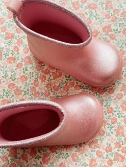 Konges Sløjd Luc Lightweight Glitter Rain Boots - Glitter Rose*Born Støvler