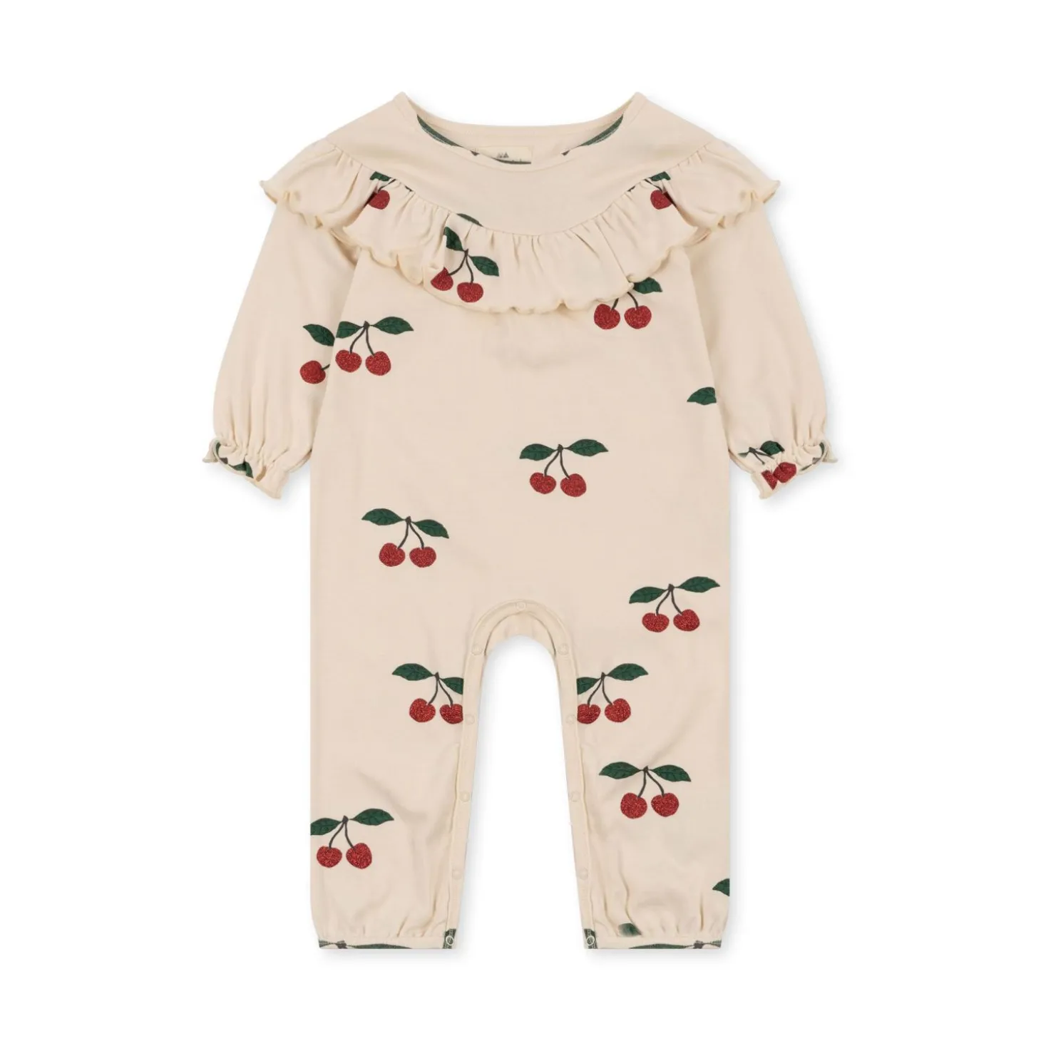 Konges Sløjd Malli Glimmerromper - Ma Grande Cerise Glitter*Born Heldragter