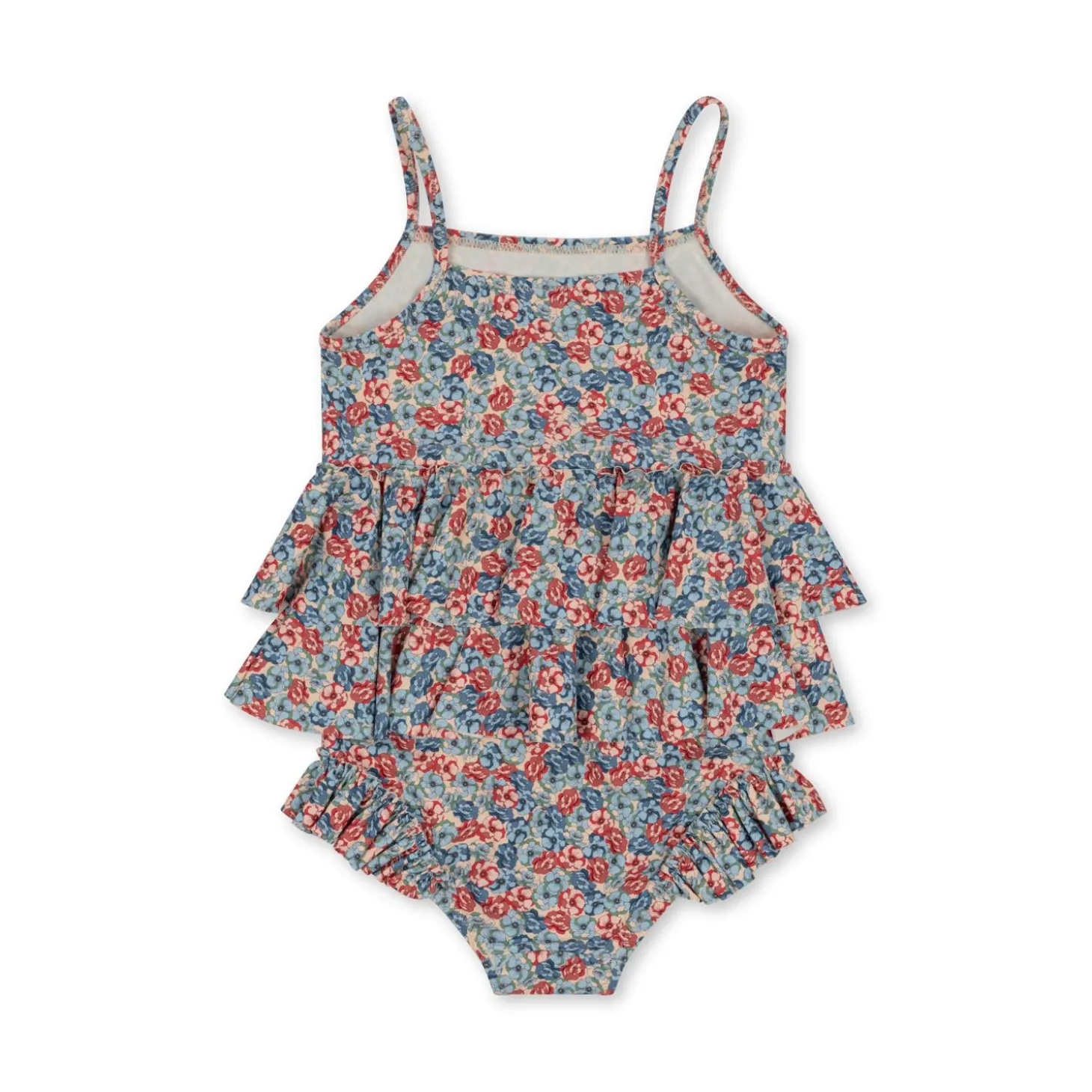 Konges Sløjd Manuca Badedragt Med Flaeser - Rosie Blue*Born Badedragter & Bikinis