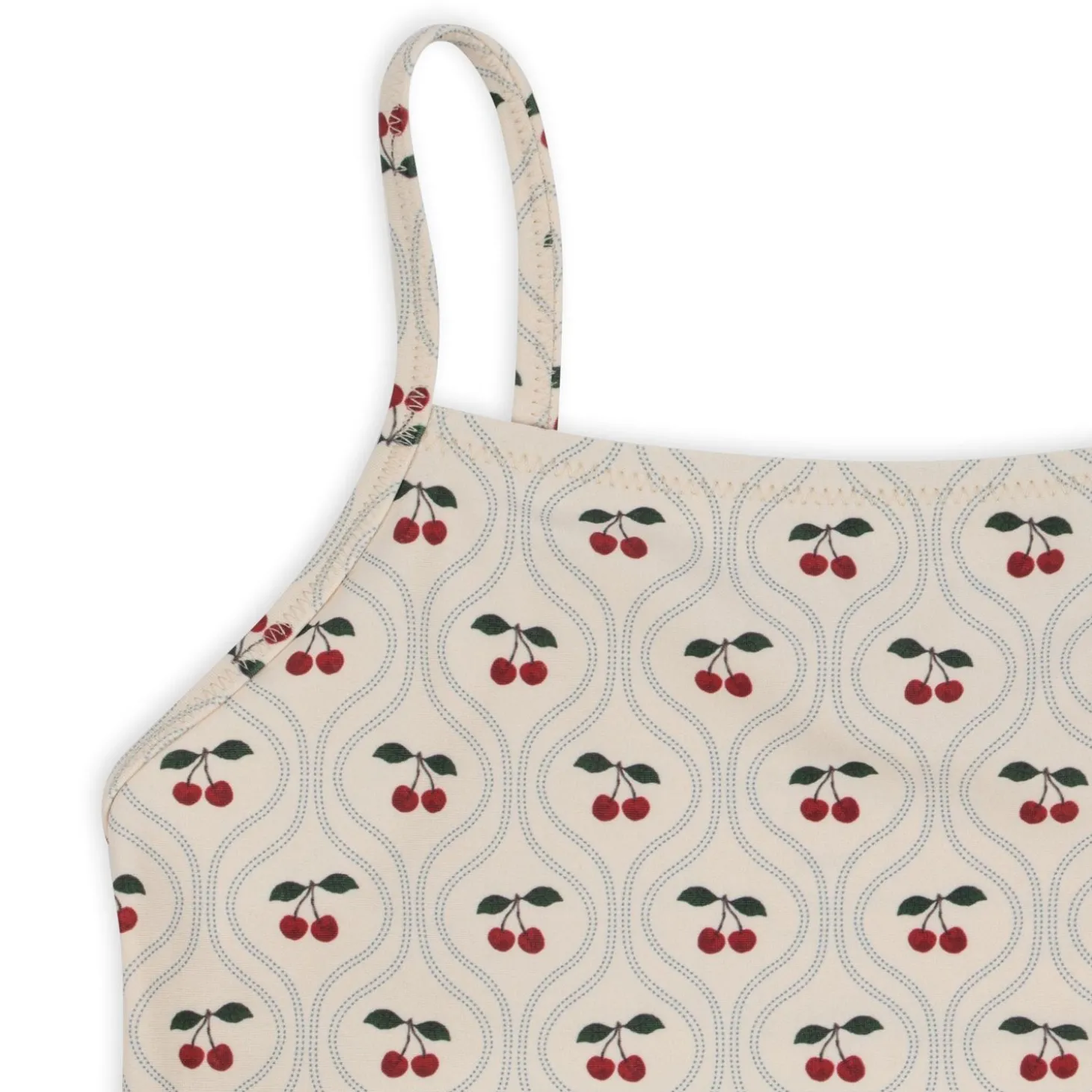 Konges Sløjd Manuca Badedragt Med Flaeser - Cherry Motif*Born Badedragter & Bikinis