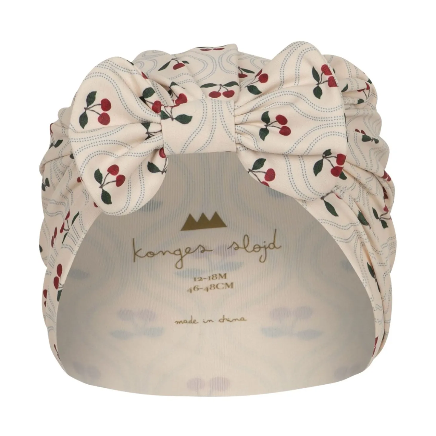 Konges Sløjd Manuca Badeturban - Cherry Motif*Born Hatte & Huer