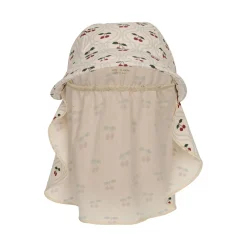 Konges Sløjd Manuca Solhat Med Flaeser - Cherry Motif*Born Hatte & Huer