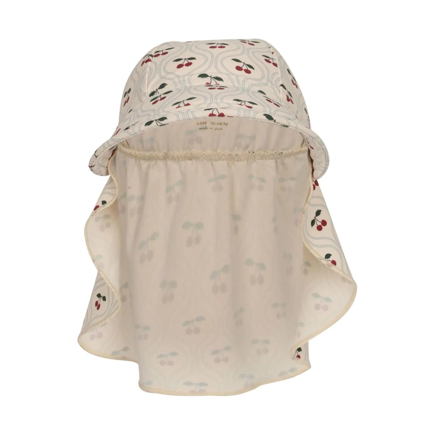 Konges Sløjd Manuca Solhat Med Flaeser - Cherry Motif*Born Hatte & Huer