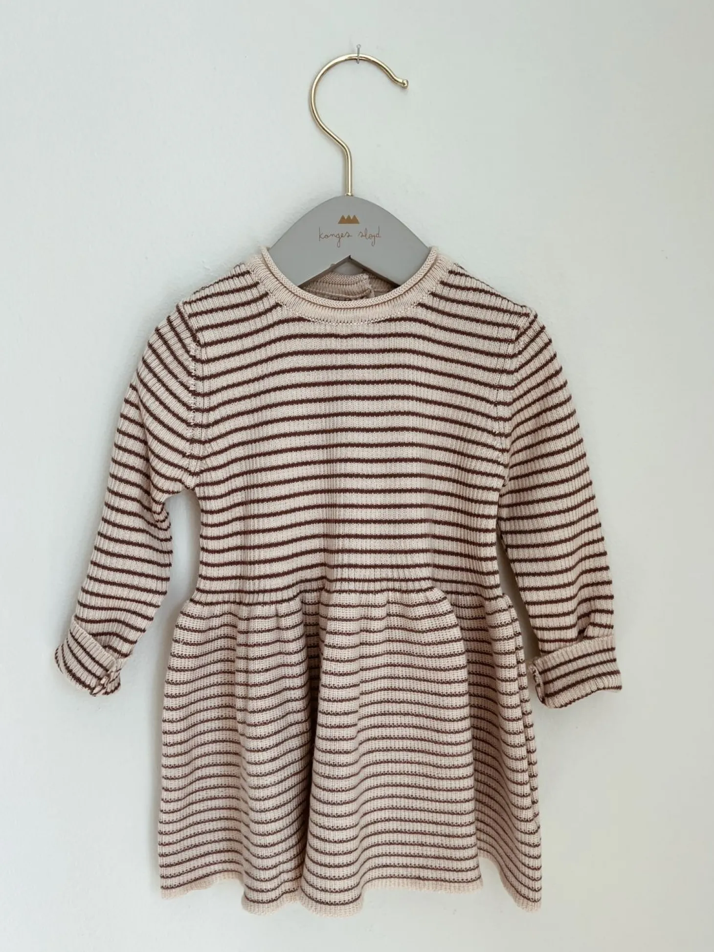 Konges Sløjd Meo Strik Kjole - Peppercorn Stripe*Born Kjoler & Nederdele