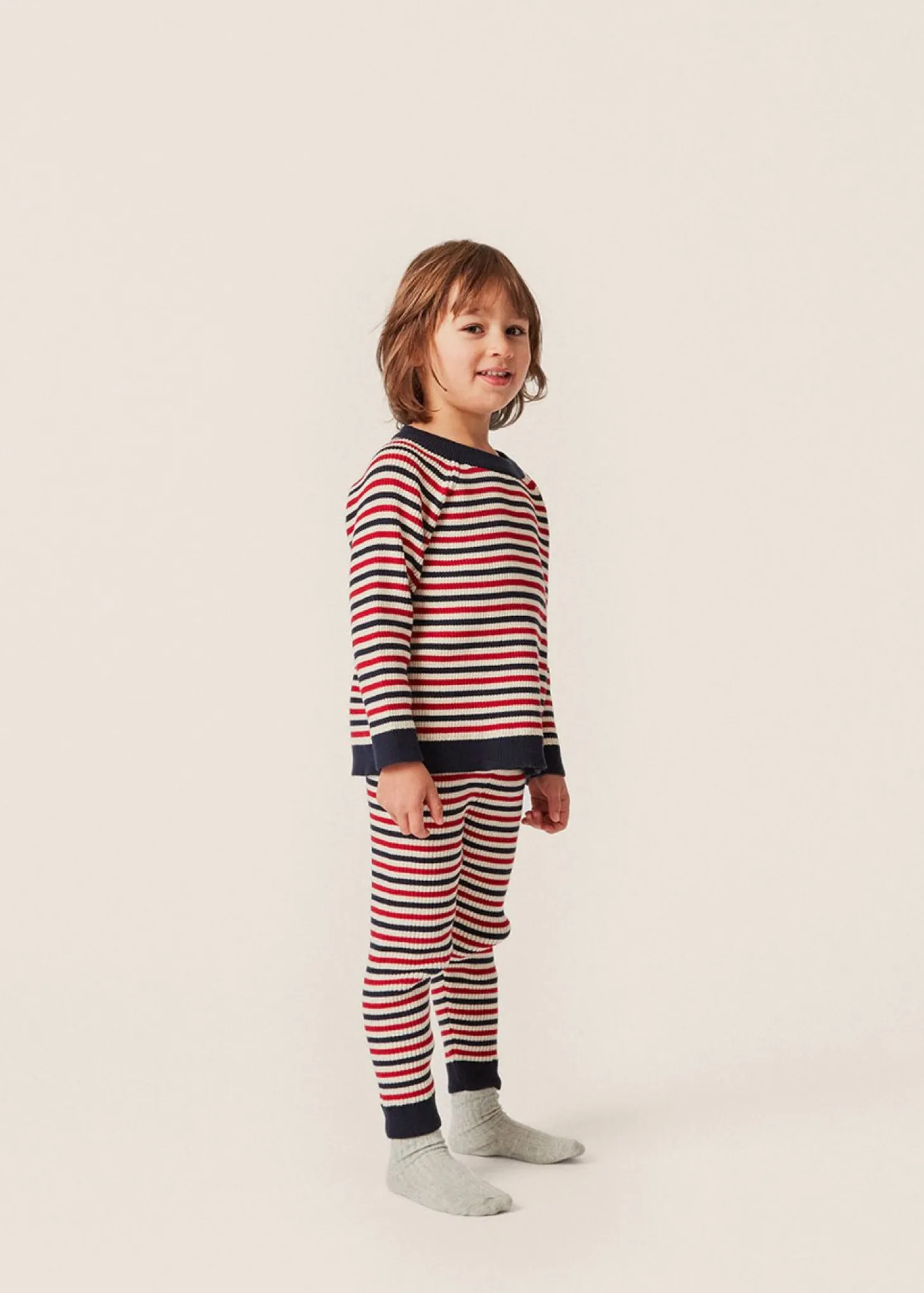 Konges Sløjd Meo Strikket Bluse - Navy Stripe*Born Overdele