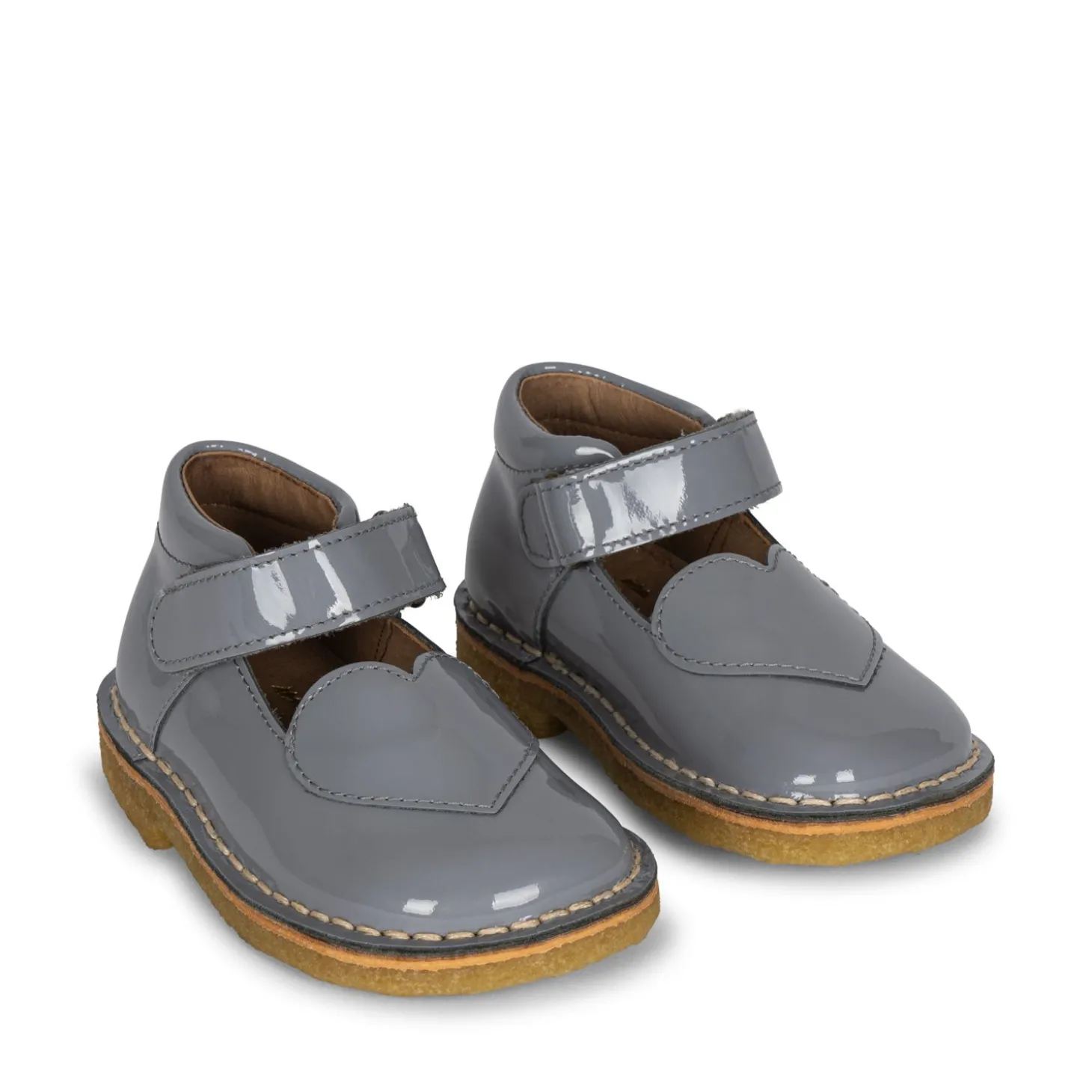 Konges Sløjd Minnie Coeur Patent Shoes - Quarry Blue*Born Sandaler