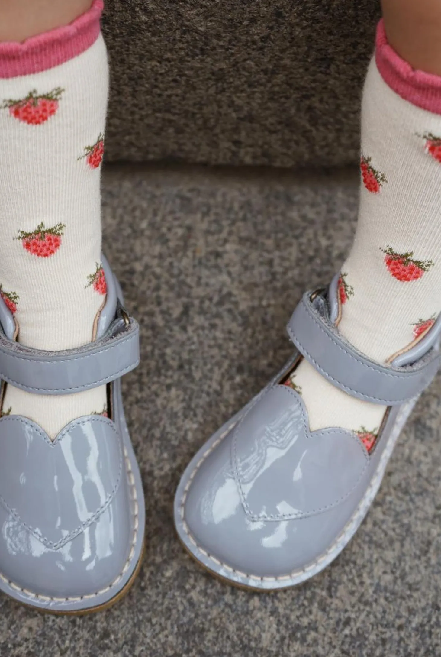 Konges Sløjd Minnie Coeur Patent Shoes - Quarry Blue*Born Sandaler