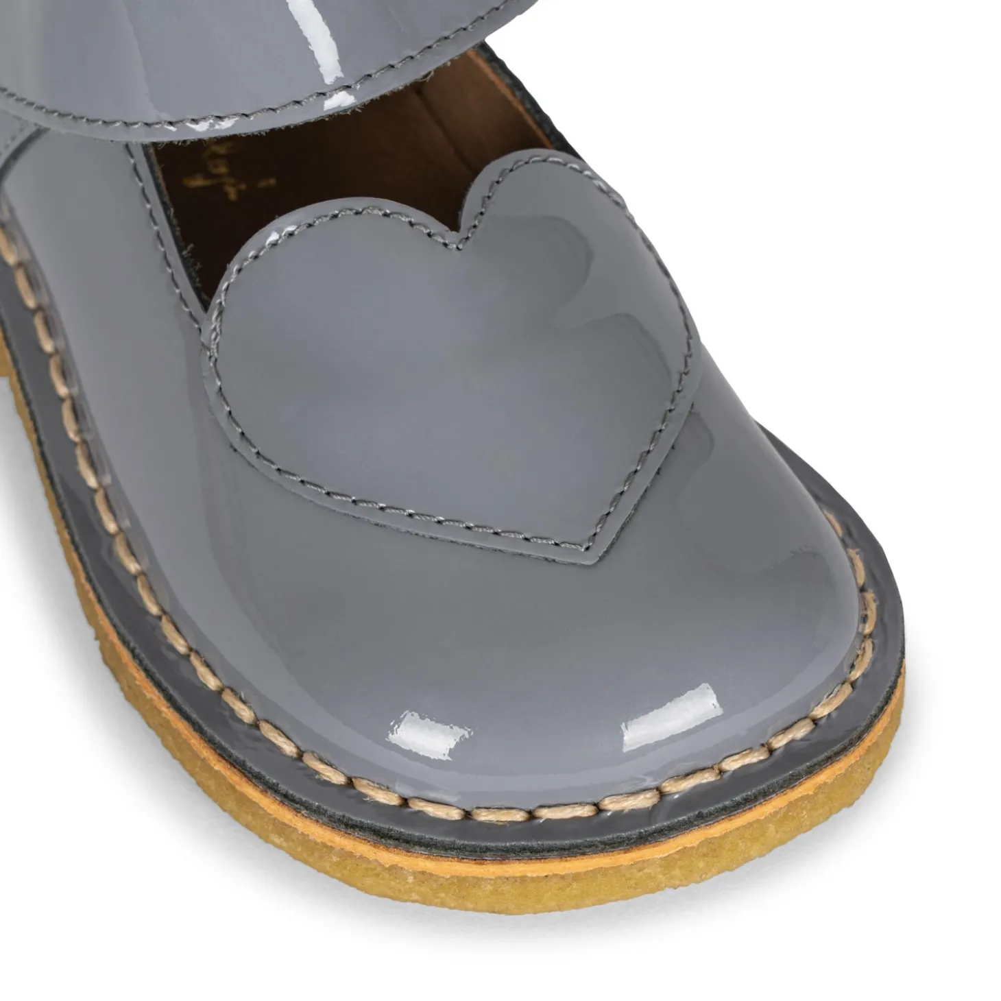 Konges Sløjd Minnie Coeur Patent Shoes - Quarry Blue*Born Sandaler