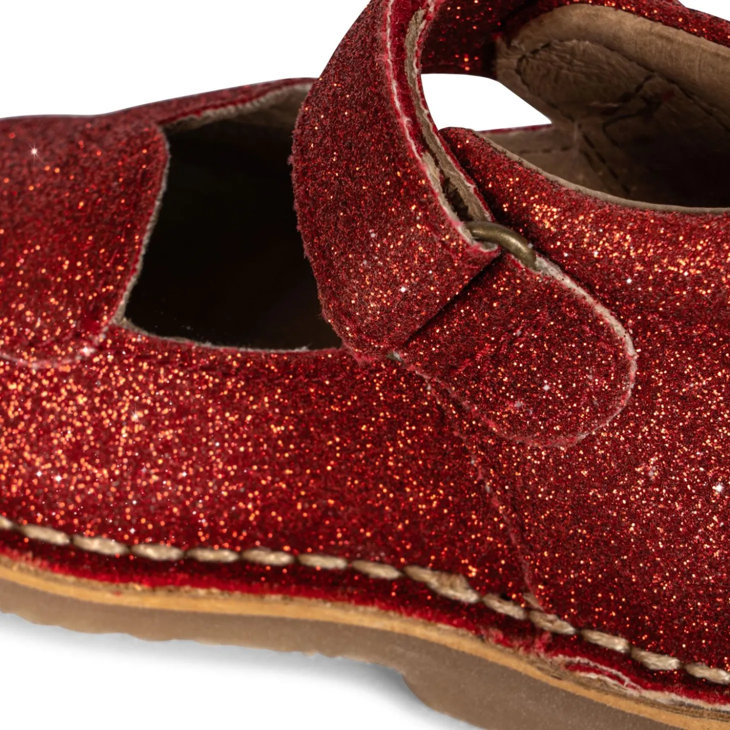 Konges Sløjd Minnie Glimmersko Med Hjerte - Christmas Red*Born Sko & Sneakers
