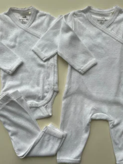 Konges Sløjd Minnie Heldragt Til Nyfodte - Optic White*Born Nattøj