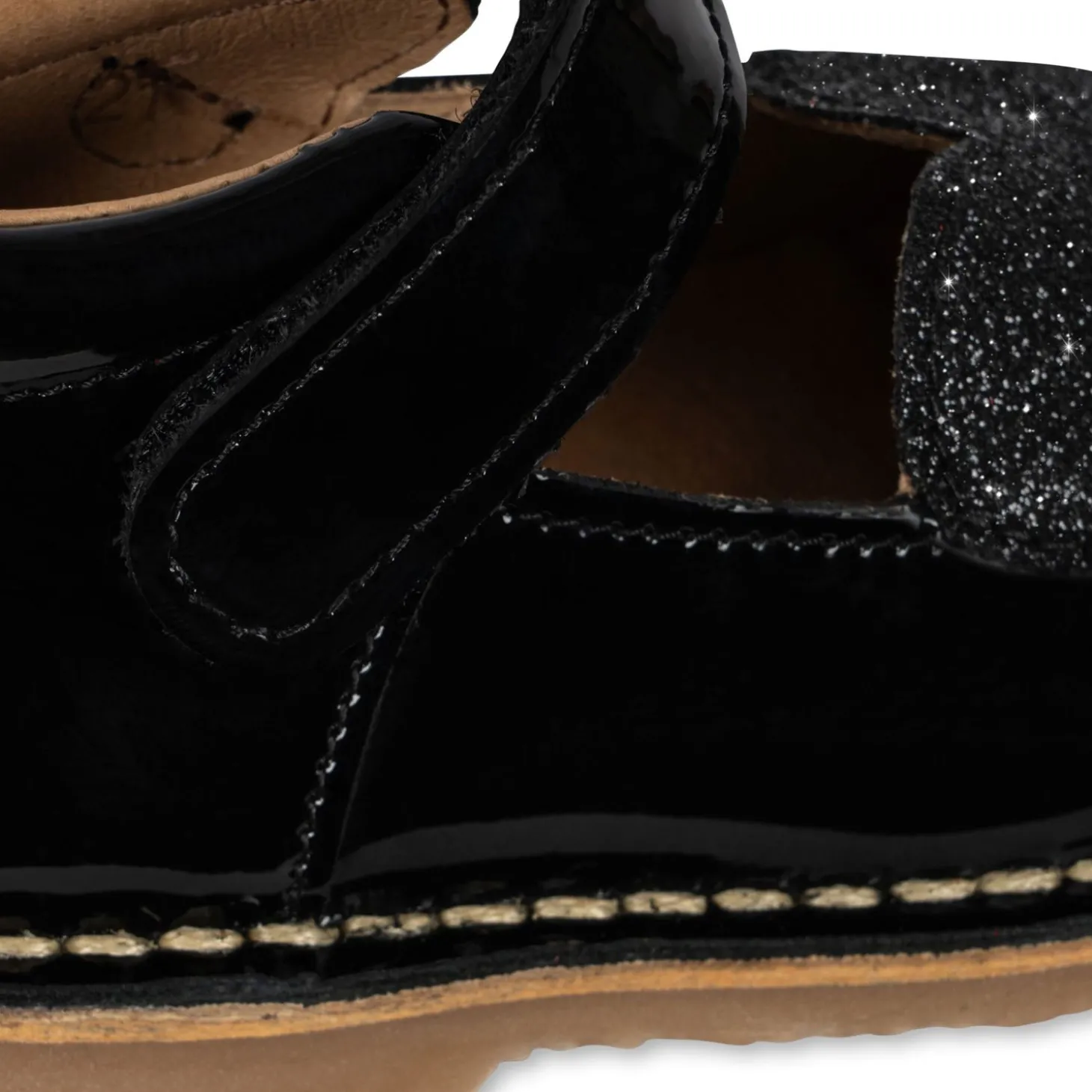Konges Sløjd Minnie Sko I Lakeret Laeder Med Hjerte - Black*Born Sko & Sneakers