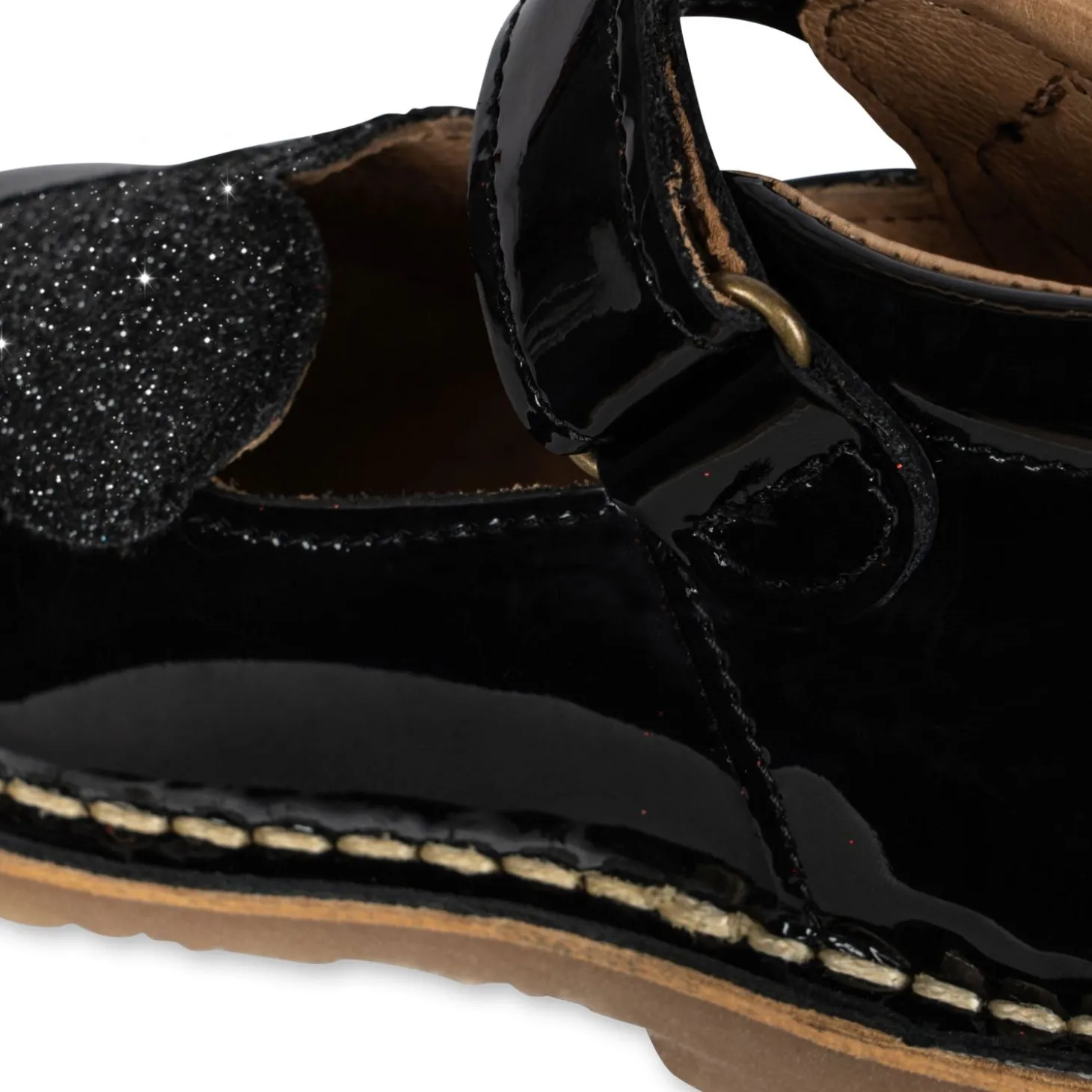 Konges Sløjd Minnie Sko I Lakeret Laeder Med Hjerte - Black*Born Sko & Sneakers