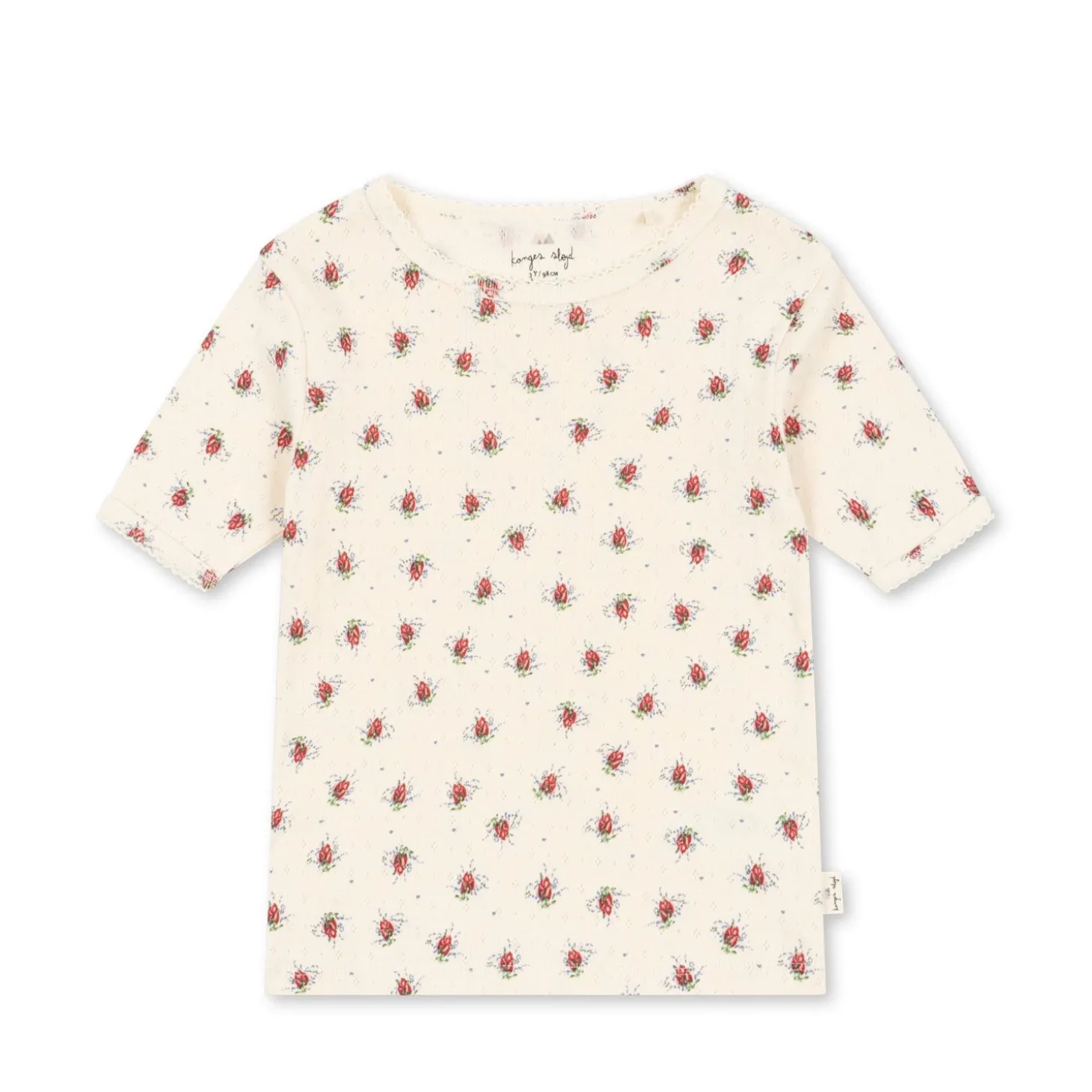 Konges Sløjd Minnie Ss Bluse - Vita Rosa Mini*Born Overdele
