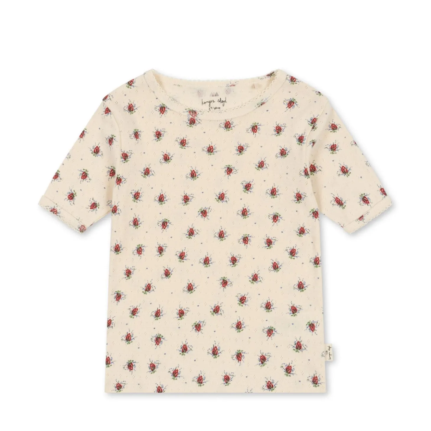 Konges Sløjd Minnie Ss Bluse - Vita Rosa Mini*Born Overdele