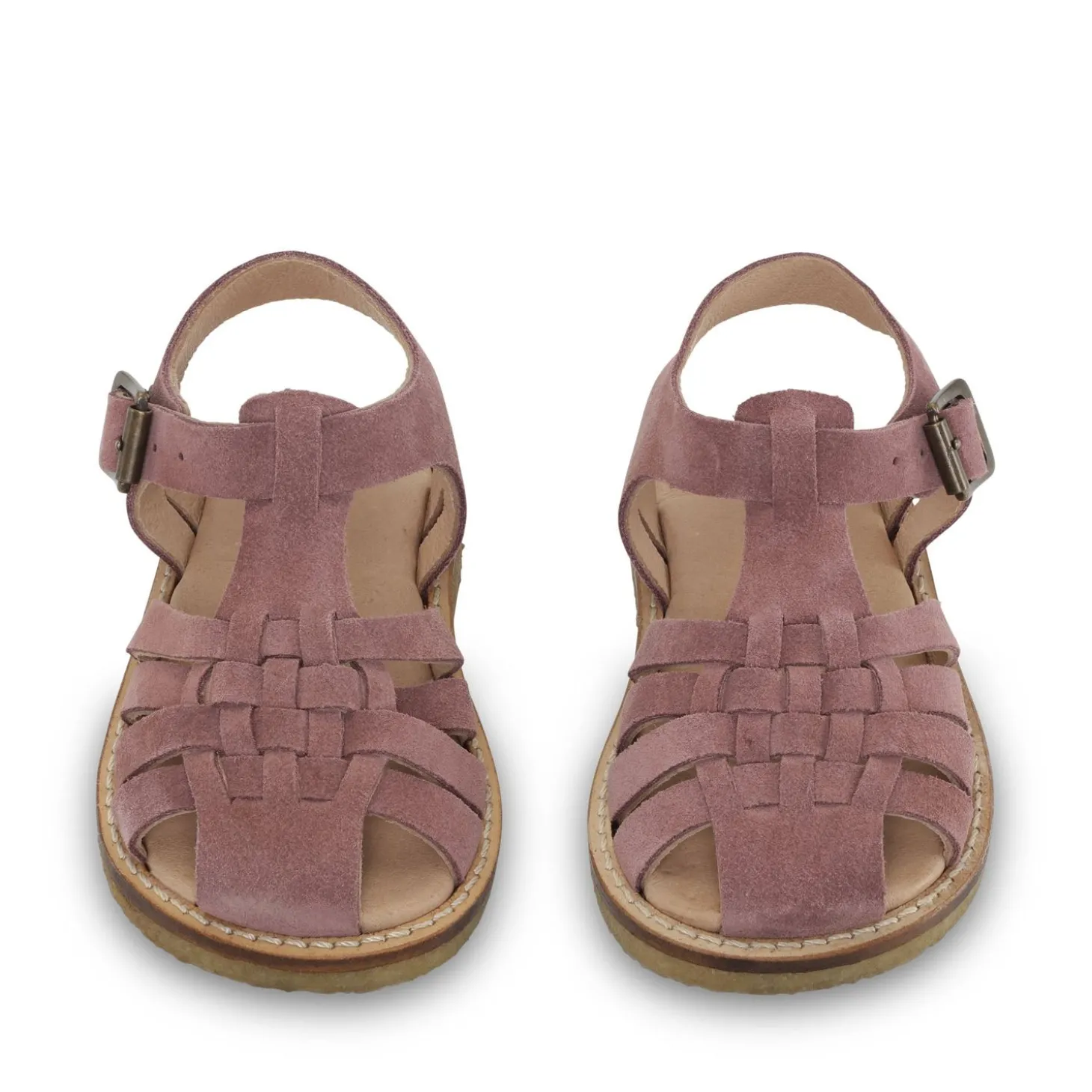Konges Sløjd Minou Strap Sandals Suede - Brown Rose*Born Sandaler
