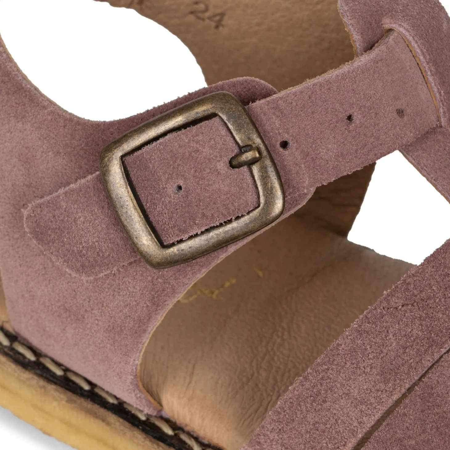 Konges Sløjd Minou Strap Sandals Suede - Brown Rose*Born Sandaler