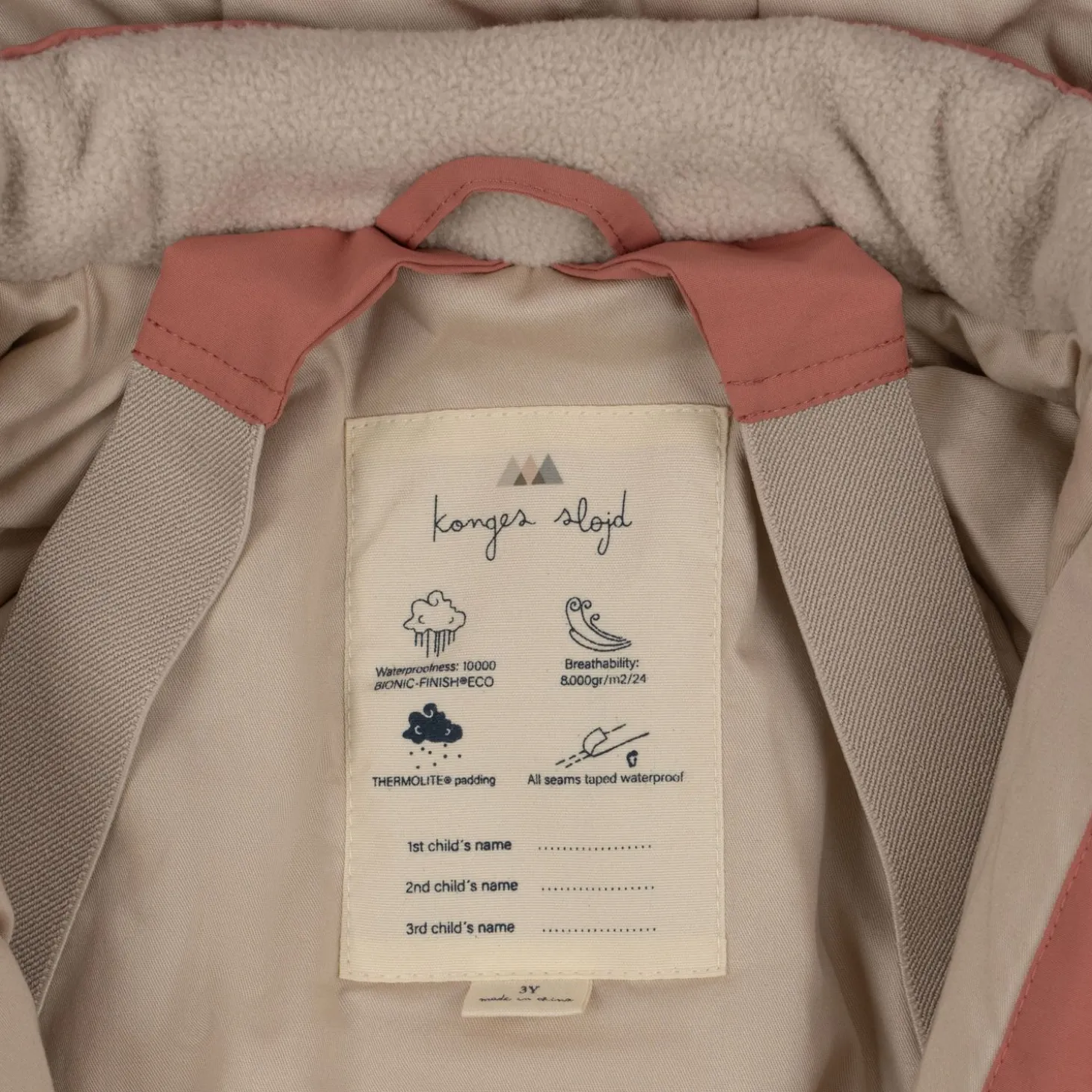Konges Sløjd Nohr Flyverdragt Solid - Canyon Rose*Born Flyverdragter