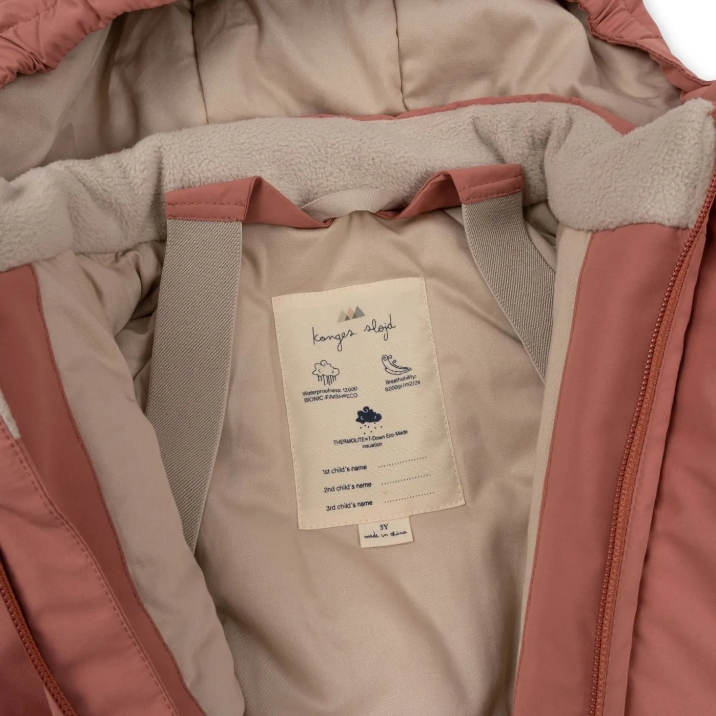 Konges Sløjd Nohr Flyverdragt Solid - Canyon Rose*Born Flyverdragter
