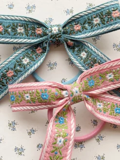 Konges Sløjd 2-Pak Harelastikker Med Slojfe - Sorbet*Born Haraccessories